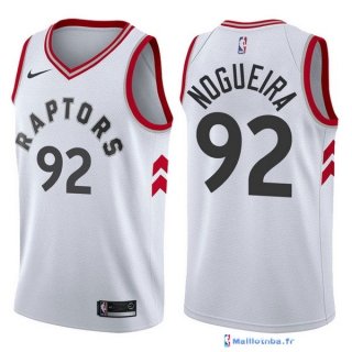 Maillot NBA Pas Cher Toronto Raptors Lucas Nogueira 92 Blanc Association 2017/18