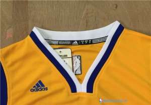 Maillot NBA Pas Cher Golden State Warriors Stephen Curry 30 Jaune