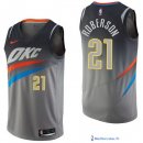 Maillot NBA Pas Cher Oklahoma City Thunder Andre Roberson 21 Nike Gris Ville 2017/18