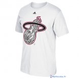 T-Shirt NBA Pas Cher Miami Heat Blanc