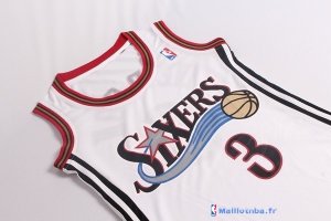 Maillot NBA Pas Cher Philadelphia Sixers Femme Allen Iverson 3 Blanc