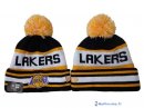 Tricoter un Bonnet NBA Los Angeles Lakers 2017 Jaune Blanc 1