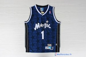 Maillot NBA Pas Cher Orlando Magic Anfernee Hardaway 1 Bleu Sombre