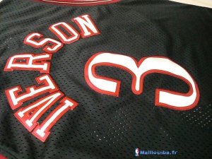 Maillot NBA Pas Cher Philadelphia Sixers Allen Iverson 3 Retro Noir