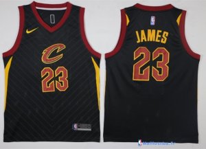 Maillot NBA Pas Cher Cleveland Cavaliers LeBron James 23 Noir Statement 2017/18