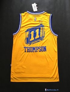 Maillot NBA Pas Cher Golden State Warriors Klay Thompson 11 Jaune