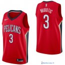 Maillot NBA Pas Cher New Orleans Pelicans Nikola Mirotic 3 Rouge Statement 2017/18