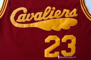 Maillot NBA Pas Cher Cleveland Cavaliers LeBron James 23 Retro Rouge