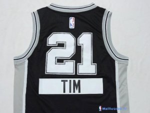 Maillot NBA Pas Cher San Antonio Spurs Junior Tim 21 Noir