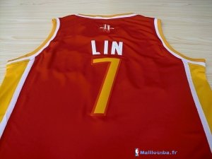 Maillot NBA Pas Cher Houston Rockets Jeremy Lin 7 Retro Rouge