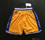 Pantalon NBA Pas Cher Golden State Warriors Retro Jaune