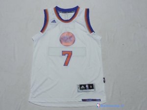 Maillot NBA Pas Cher New York Knicks Junior Carmelo 7 Blanc