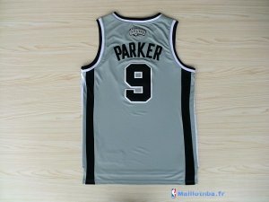 Maillot NBA Pas Cher San Antonio Spurs Tony Parker 9 Gris