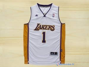 Maillot NBA Pas Cher Los Angeles Lakers D'Angelo Russell 1 Blanc