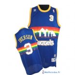 Maillot NBA Pas Cher Denver Nuggets Allen Iverson 3 Bleu Profond