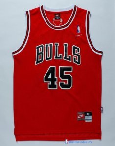 Maillot NBA Pas Cher Chicago Bulls Michael Jordan 45 Retro Rouge