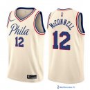 Maillot NBA Pas Cher Philadelphia Sixers T.J. McConnell 12 Nike Crema Ville 2017/18