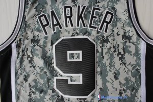 Maillot NBA Pas Cher San Antonio Spurs Tony Parker 9 Vert