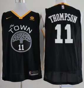 Maillot NBA Pas Cher Golden State Warriors Klay Thompson 11 Noir 2017/18