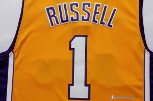 Maillot NBA Pas Cher Los Angeles Lakers D'Angelo Russell 1 Jaune