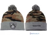 Tricoter un Bonnet NBA Brooklyn Nets 2017 Gris Brun