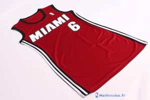 Maillot NBA Pas Cher Miami Heat Femme LeBron James 6 Rouge