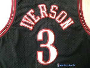 Maillot NBA Pas Cher Philadelphia Sixers Allen Iverson 3 Retro Noir