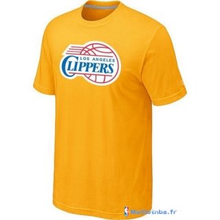 T-Shirt NBA Pas Cher Los Angeles Clippers Jaune