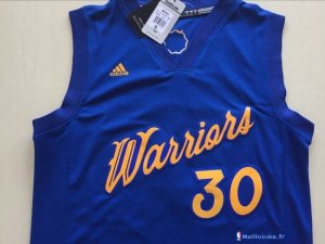 Maillot NBA Pas Cher Noël Golden State Warriors Stephen Curry 30 Bleu