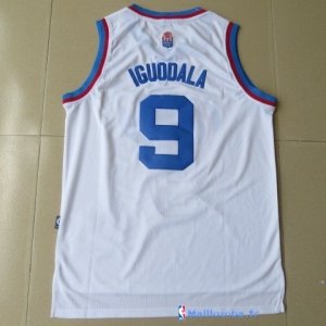 Maillot ABA Pas Cher Denver Nuggets Igudala 9 Blanc