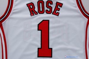 Maillot NBA Pas Cher Chicago Bulls Femme Derrick Rose 1 Blanc