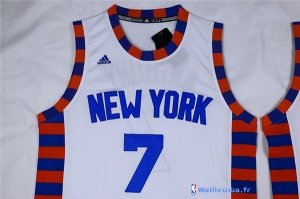 Maillot NBA Pas Cher New York Knicks Carmelo Anthony 7 Blanc Dentelle