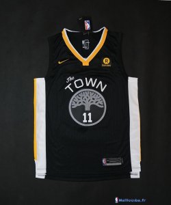 Maillot NBA Pas Cher Golden State Warriors Klay Thompson 11 Noir 2017/18