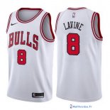 Maillot NBA Pas Cher Chicago Bulls Zach Lavine 8 Blanc Association 2017/18