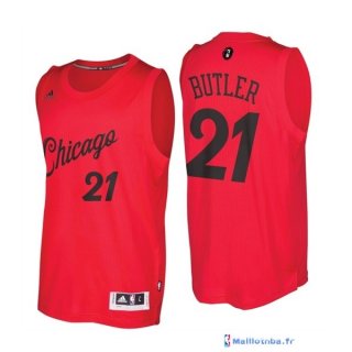 Maillot NBA Pas Cher Noël Chicago Bulls Jimmy Butler 21 Rouge