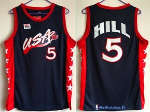 Maillot NBA Pas Cher USA 1996 Grant Hill 5 Noir