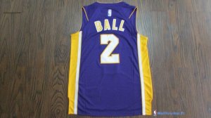 Maillot NBA Pas Cher Los Angeles Lakers Lonzo Ball 2 Purpura Statement 2017/18