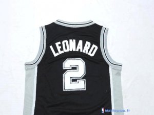 Maillot NBA Pas Cher San Antonio Spurs Junior Kawhi Leonard 2 Noir