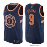 Maillot NBA Pas Cher New York Knicks Kyle O'Quinn 9 Nike Bleu Ville 2017/18