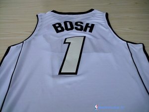 Maillot NBA Pas Cher Noël Miami Heat Bosh 1 Blanc