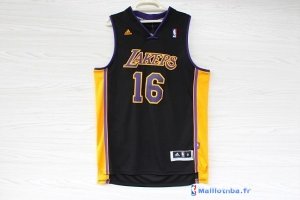 Maillot NBA Pas Cher Los Angeles Lakers Pau Gasol 16 Noir