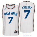 Maillot NBA Pas Cher New York Knicks Carmelo Anthony 7 Blanc Dentelle