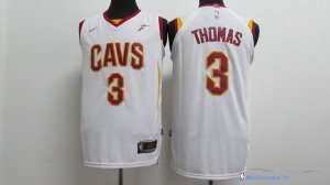 Maillot NBA Pas Cher Cleveland Cavaliers Isaiah Thomas 3 Blanc 2017/18