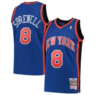 New York Knicks Latrell Sprewell Mitchell & Ness Blue Hardwood Classics 1998-99 Swingman Jersey