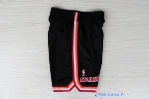 Pantalon NBA Pas Cher Miami Heat Retro Noir