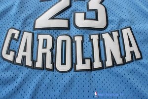 Maillot NCAA Pas Cher North Carolina Michael Jordan 23 Bleu