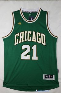 Maillot NBA Pas Cher Chicago Bulls Jimmy Butler 21 Vert