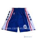 Pantalon NBA Pas Cher Philadelphia Sixers Bleu Blanc