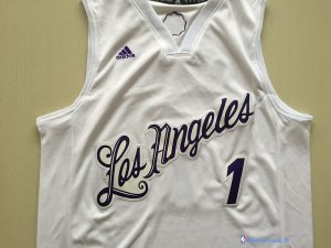 Maillot NBA Pas Cher Noël Los Angeles Lakers D'Angelo Russell 1 Blanc