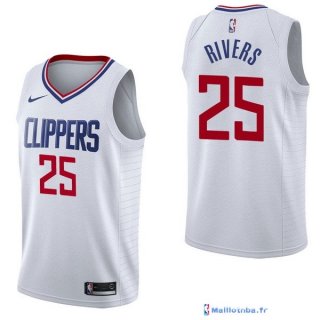 Maillot NBA Pas Cher Los Angeles Clippers Austin Rivers 25 Blanc Association 2017/18